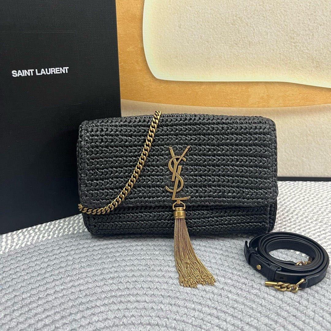 Bolso de paja YSL