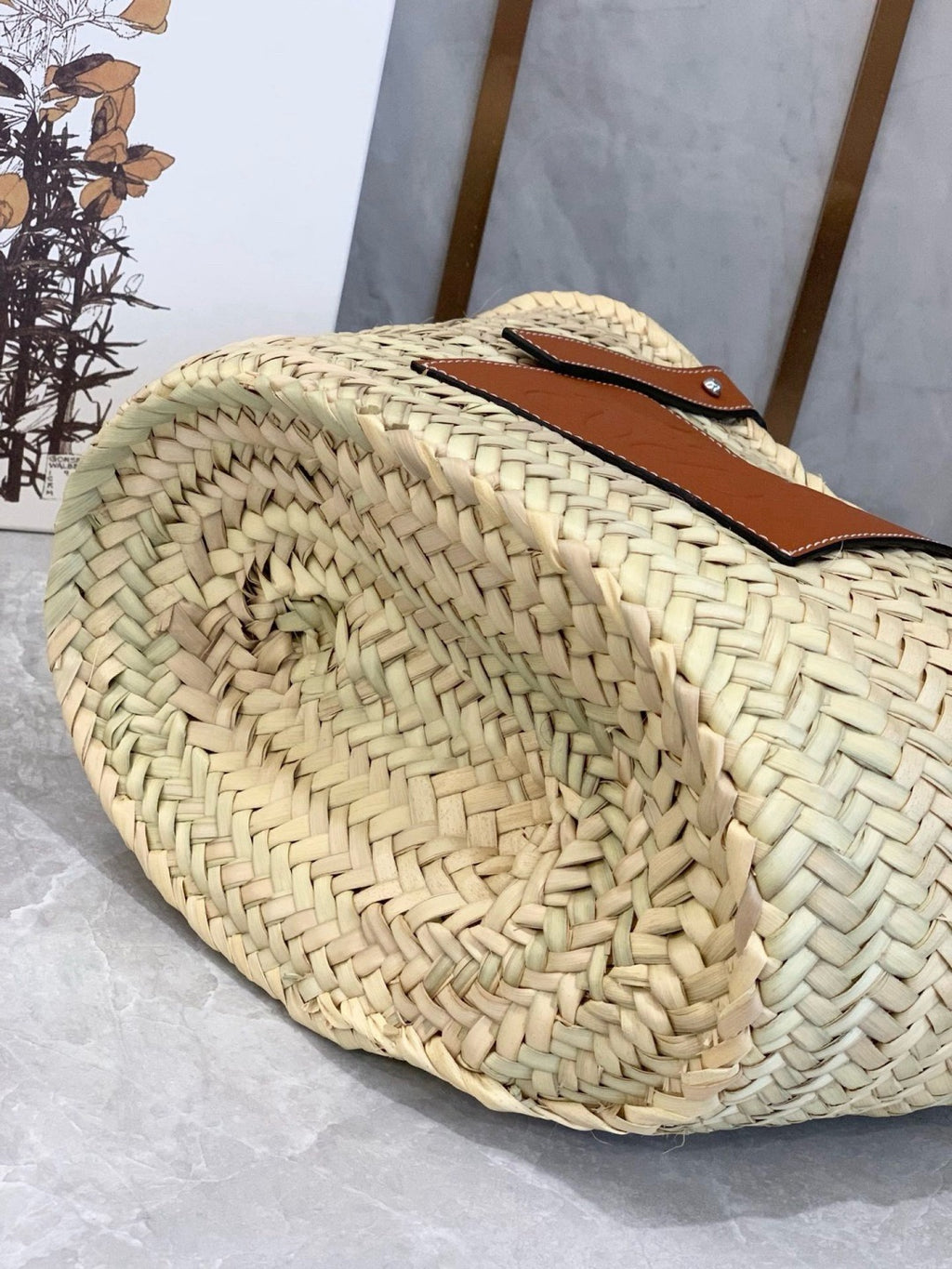 Bolso capazo en hoja de palma LOEWE