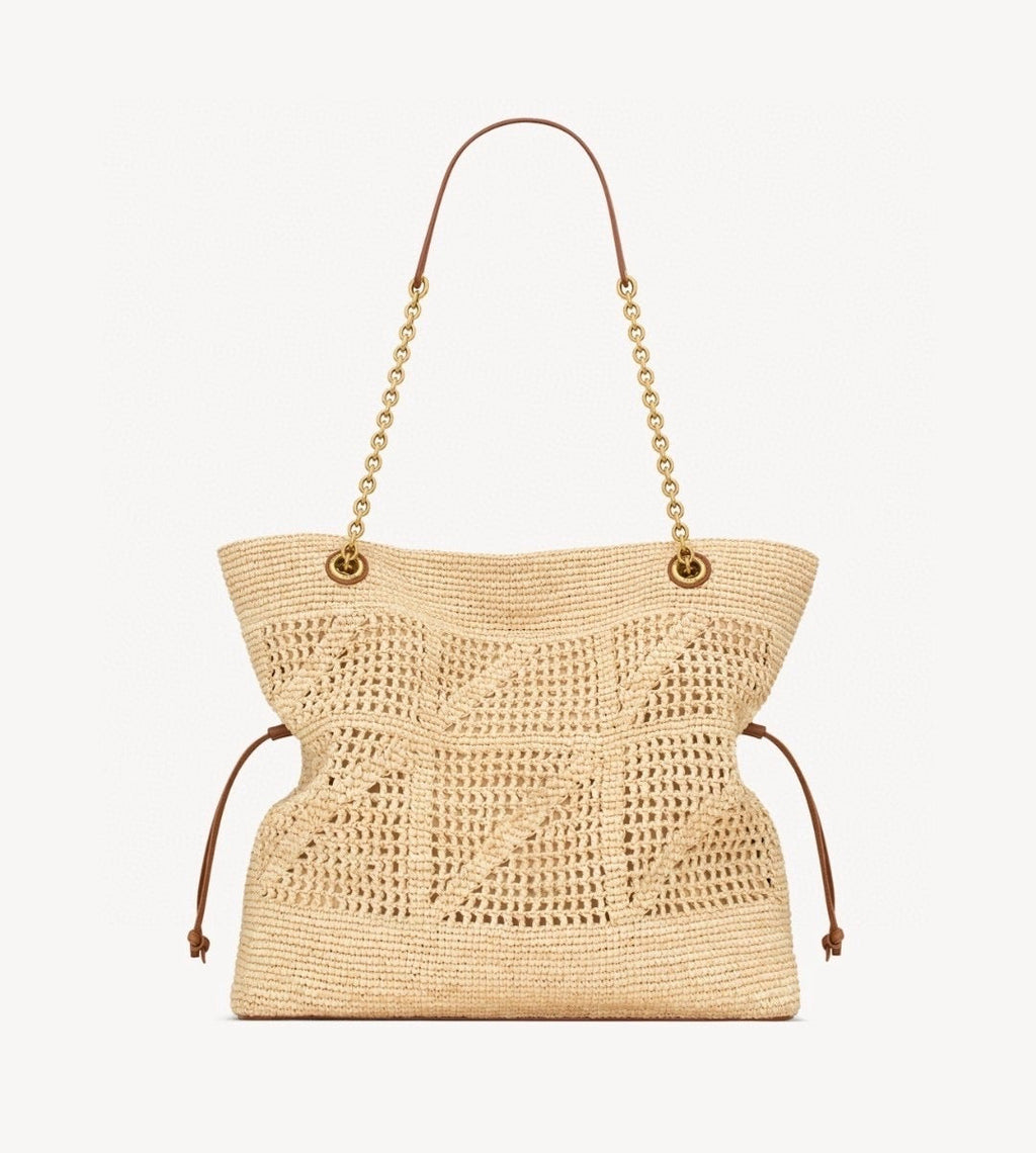 Bolso Shopper YSL Jamie de rafia